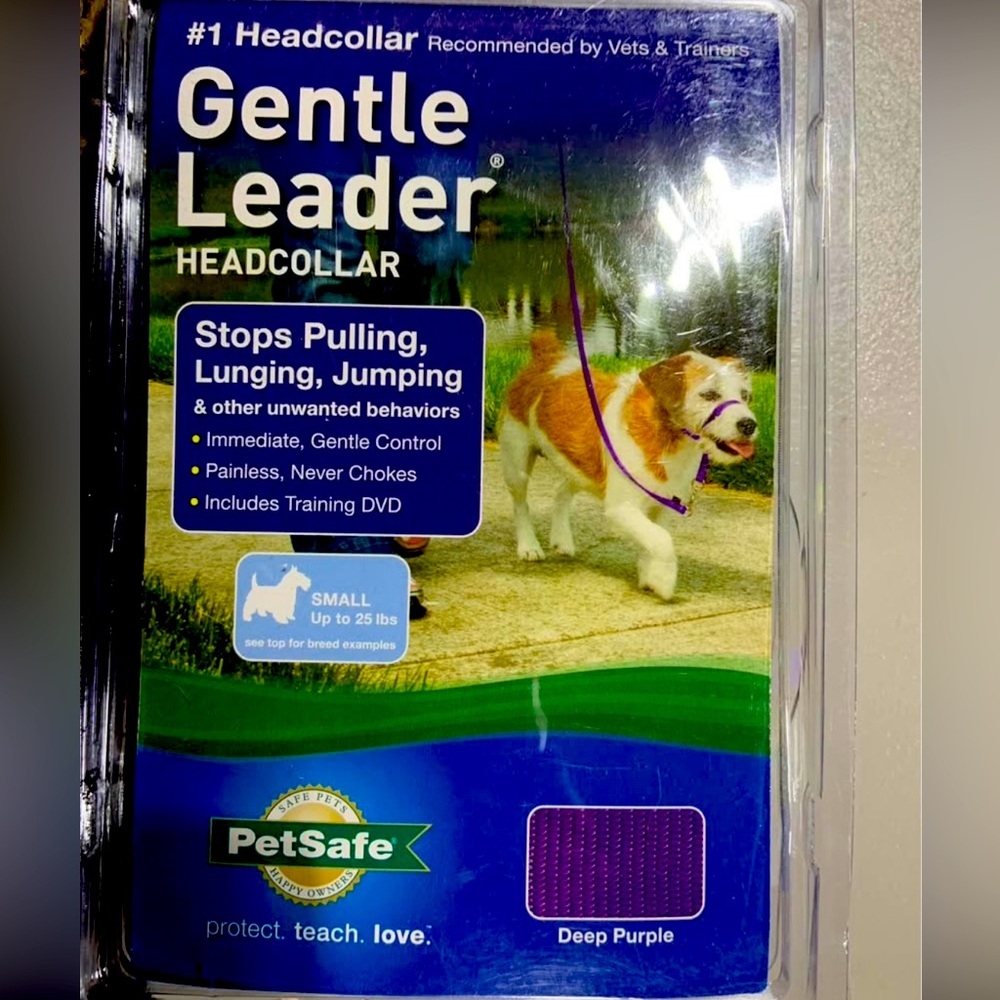 NIB PetSafe Gentle Leader Headcollar in Deep Purple S